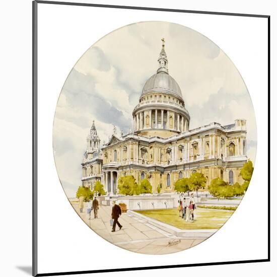 St Paul's Cathedral - London-Malcolm Greensmith-Mounted Art Print