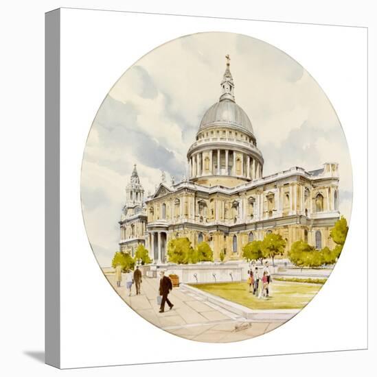 St Paul's Cathedral - London-Malcolm Greensmith-Stretched Canvas