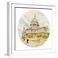 St Paul's Cathedral - London-Malcolm Greensmith-Framed Art Print