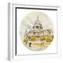 St Paul's Cathedral - London-Malcolm Greensmith-Framed Art Print