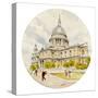 St Paul's Cathedral - London-Malcolm Greensmith-Stretched Canvas