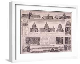 St Paul's Cathedral, London-David Loggan-Framed Giclee Print