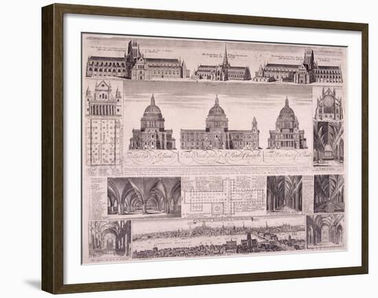 St Paul's Cathedral, London-David Loggan-Framed Giclee Print