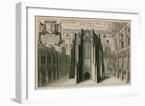 St Paul's Cathedral, London-Wenceslaus Hollar-Framed Giclee Print