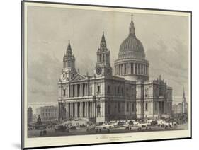 St Paul's Cathedral, London-Samuel Read-Mounted Giclee Print