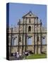 St. Paul's Cathedral, Macau, China-Charles Bowman-Stretched Canvas