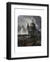 St Paul's Cathedral on Thanksgiving Day, 1872-null-Framed Premium Giclee Print