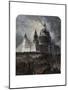 St Paul's Cathedral on Thanksgiving Day, 1872-null-Mounted Giclee Print