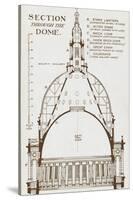 St Paul's Cathedral - Section Through Wren's Dome-null-Stretched Canvas