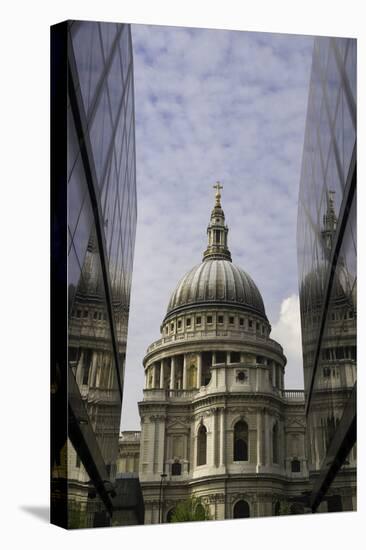 St. Paul's Cathedral Taken from the One New Change Shopping Complex in the City of London-John Woodworth-Stretched Canvas