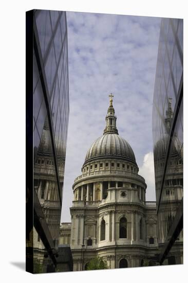 St. Paul's Cathedral Taken from the One New Change Shopping Complex in the City of London-John Woodworth-Stretched Canvas