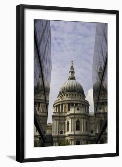 St. Paul's Cathedral Taken from the One New Change Shopping Complex in the City of London-John Woodworth-Framed Photographic Print