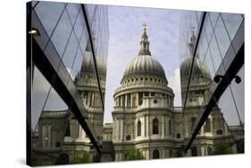 St. Paul's Cathedral Taken from the One New Change Shopping Complex in the City of London-John Woodworth-Stretched Canvas