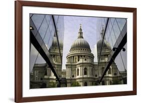 St. Paul's Cathedral Taken from the One New Change Shopping Complex in the City of London-John Woodworth-Framed Photographic Print