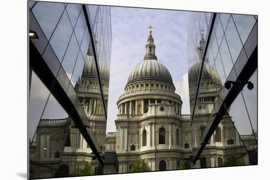 St. Paul's Cathedral Taken from the One New Change Shopping Complex in the City of London-John Woodworth-Mounted Photographic Print