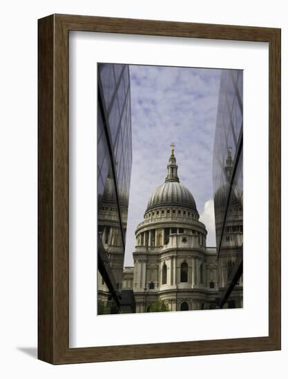 St. Paul's Cathedral Taken from the One New Change Shopping Complex in the City of London-John Woodworth-Framed Photographic Print