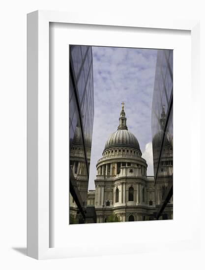 St. Paul's Cathedral Taken from the One New Change Shopping Complex in the City of London-John Woodworth-Framed Photographic Print