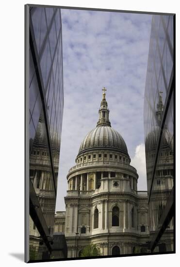 St. Paul's Cathedral Taken from the One New Change Shopping Complex in the City of London-John Woodworth-Mounted Photographic Print