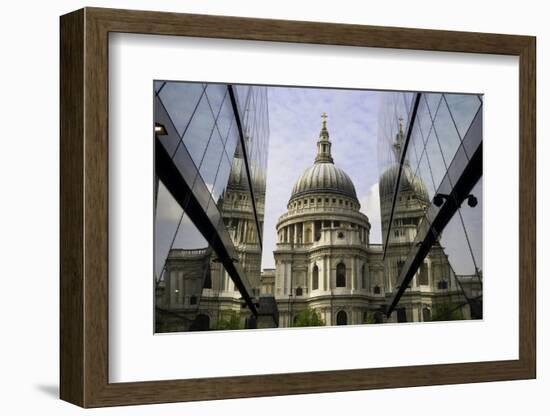 St. Paul's Cathedral Taken from the One New Change Shopping Complex in the City of London-John Woodworth-Framed Photographic Print