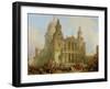 St. Paul's Cathedral with the Lord Mayor's Procession, 1836-David Roberts-Framed Giclee Print