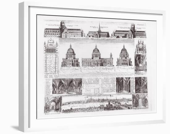 St. Paul's Cathedral-David Loggan-Framed Giclee Print