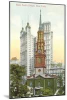 St. Paul's Chapel, New York City-null-Mounted Art Print