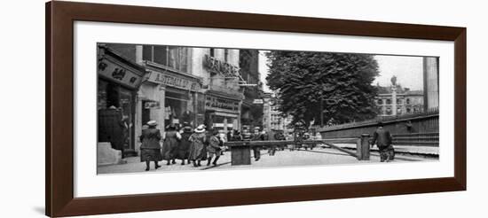 St Paul's Churchyard and a Tollgate, London, 1926-1927-Whiffin-Framed Giclee Print