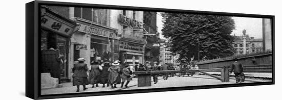 St Paul's Churchyard and a Tollgate, London, 1926-1927-Whiffin-Framed Stretched Canvas