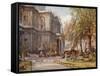 St. Paul's Churchyard-John Fulleylove-Framed Stretched Canvas
