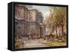 St. Paul's Churchyard-John Fulleylove-Framed Stretched Canvas