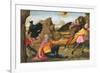 St Paul's Conversion, Detail from Predella of Sacred Conversation-Domenico Ghirlandaio-Framed Giclee Print