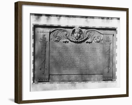 St. Paul's Cross Tablet-null-Framed Photographic Print