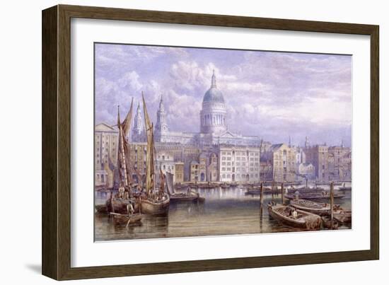 St Paul's from Bankside, London, 1883-William Richardson-Framed Giclee Print