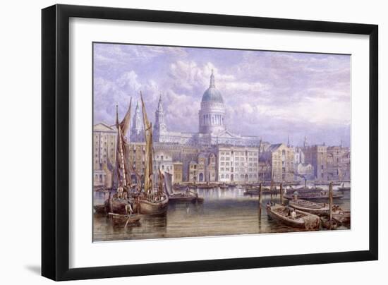 St Paul's from Bankside, London, 1883-William Richardson-Framed Giclee Print