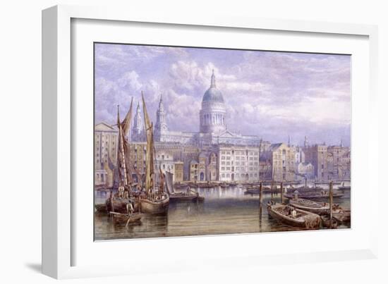 St Paul's from Bankside, London, 1883-William Richardson-Framed Giclee Print