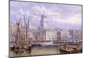 St Paul's from Bankside, London, 1883-William Richardson-Mounted Giclee Print