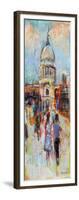 St Paul's from the Millennium Bridge-Sylvia Paul-Framed Giclee Print