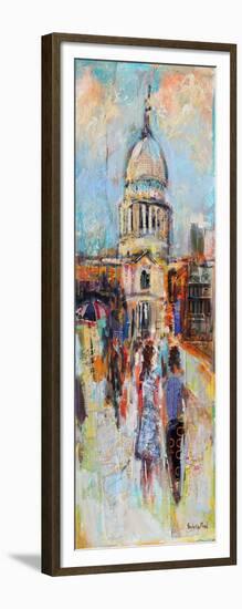 St Paul's from the Millennium Bridge-Sylvia Paul-Framed Giclee Print