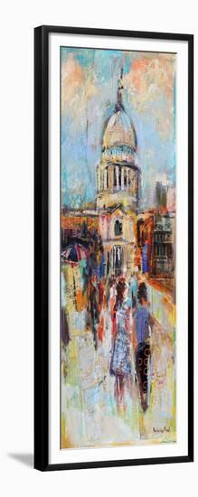 St Paul's from the Millennium Bridge-Sylvia Paul-Framed Giclee Print