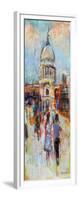 St Paul's from the Millennium Bridge-Sylvia Paul-Framed Giclee Print