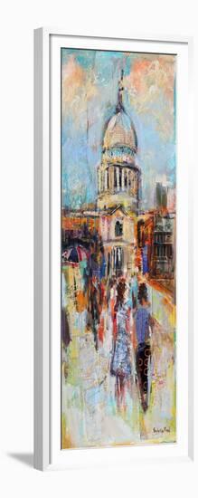 St Paul's from the Millennium Bridge-Sylvia Paul-Framed Giclee Print