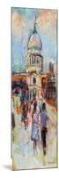 St Paul's from the Millennium Bridge-Sylvia Paul-Mounted Giclee Print