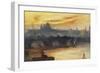 St Paul's from the River-George Hyde Pownall-Framed Giclee Print