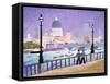 St.Paul's from the River-William Cooper-Framed Stretched Canvas