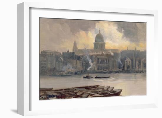 St.Paul's from the River-George Hyde Pownall-Framed Giclee Print