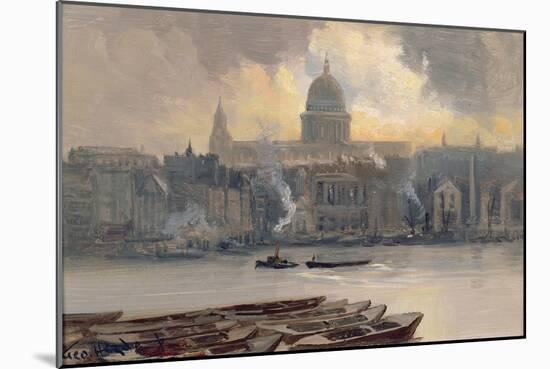 St.Paul's from the River-George Hyde Pownall-Mounted Giclee Print