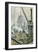 St. Paul's from the Telegraph Building, Fleet Street-Christopher Richard Wynne Nevinson-Framed Giclee Print