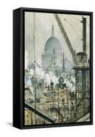 St. Paul's from the Telegraph Building, Fleet Street-Christopher Richard Wynne Nevinson-Framed Stretched Canvas