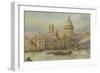 St. Paul's, from the Thames-English School-Framed Giclee Print