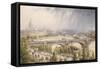 St Paul's from Waterloo Bridge-Auguste Ballin-Framed Stretched Canvas